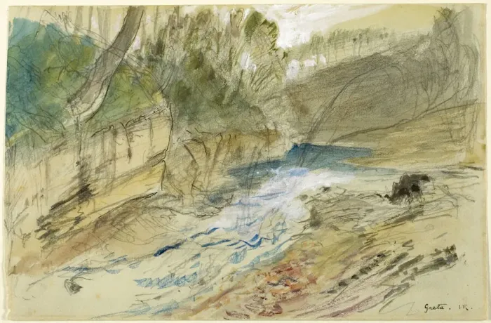 Framed Print : Greta, 1876. Creator: John Ruskin Framed Print : Greta, 1876. Creator: John Ruskin