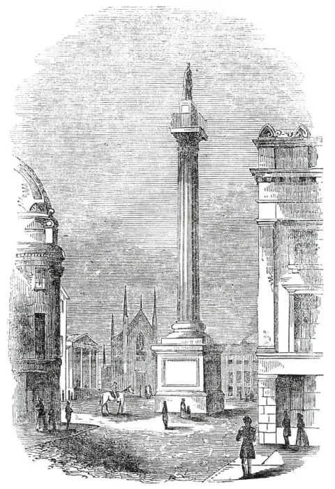 Framed Print : The Grey Column, Newcastle, 1845. Creator: Unknown Framed Print : The Grey Column, Newcastle, 1845. Creator: Unknown