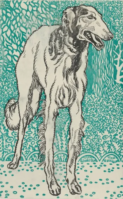 Framed Print : Greyhound, 1912. Creator: Moritz Jung