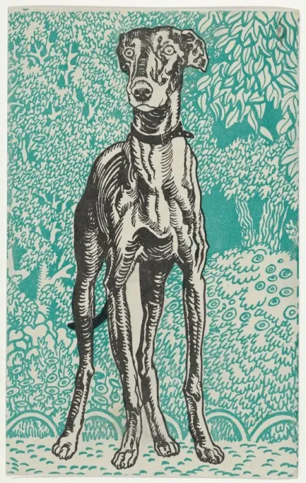 Framed Print : Greyhound, 1912. Creator: Moritz Jung Framed Print : Greyhound, 1912. Creator: Moritz Jung