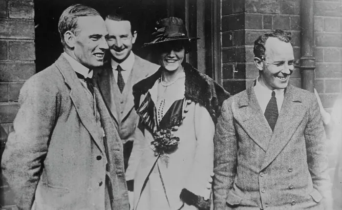 Framed Print : Grieve, Mrs. Hawker, Harry Hawker, between c1915 and c1920. Creator: Bain News Service Framed Print : Grieve, Mrs. Hawker, Harry Hawker, between c1915 and c1920. Creator: Bain News Service