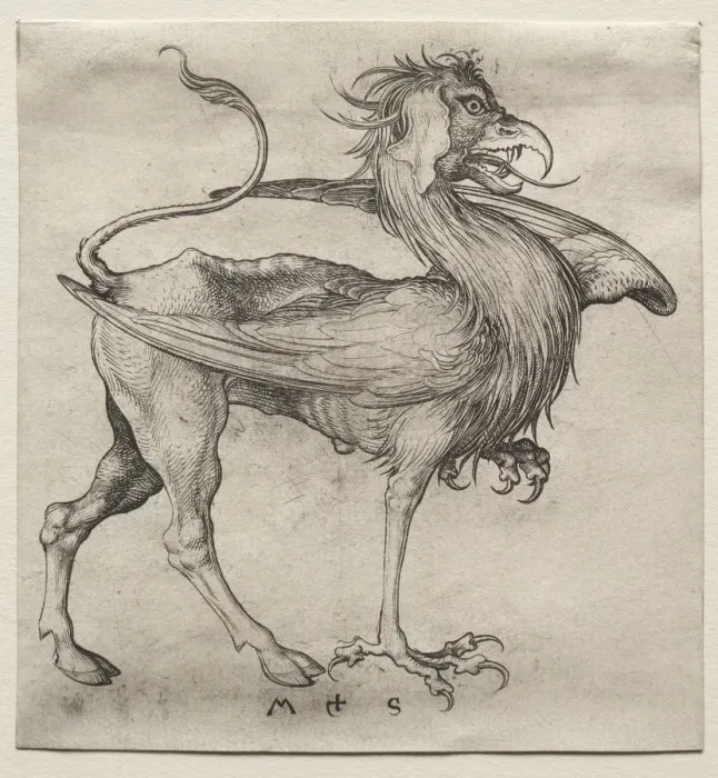 Framed Print : The Griffin, 1400s. Creator: Martin Schongauer (German, c. 1450-1491) Framed Print : The Griffin, 1400s. Creator: Martin Schongauer (German, c. 1450-1491)