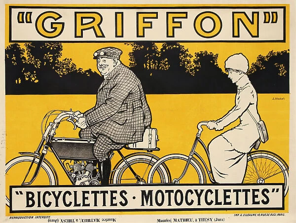 Griffon Bicyclettes Motocyclettes, c. 1905. Creator: Matet, Jean (1870-1936)