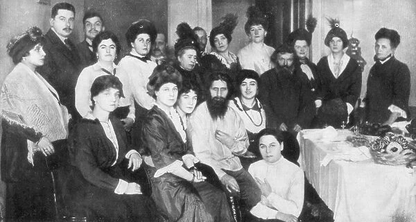 Grigori Rasputin and a group of women, 1917