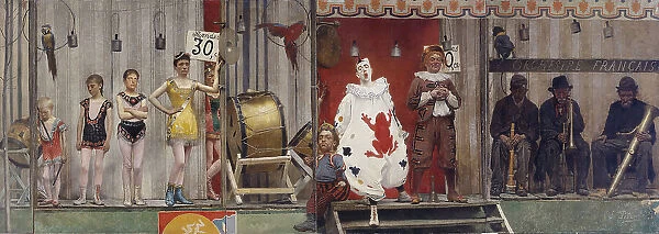 Grimaces et misère - Les Saltimbanques, 1888. Creator: Fernand Pelez
