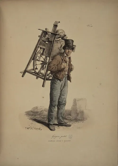 Framed Print : Grinder. From the Series Cris de Paris (The Cries of Paris), 1815. Creator: Vernet, Carle (1758-1836). Grinder. From the Series Cris de Paris (The Cries of Paris), 1815. Creator: Vernet, Carle (1758-1836) Framed Print : Grinder. From the Series Cris de Paris (The Cries of Paris), 1815. Creator: Vernet, Carle (1758-1836). Grinder. From the Series Cris de Paris (The Cries of Paris), 1815. Creator: Vernet, Carle (1758-1836)