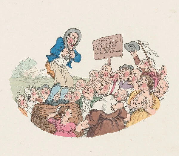 A Grinning Match, February 1, 1803. February 1, 1803. Creator: Thomas Rowlandson