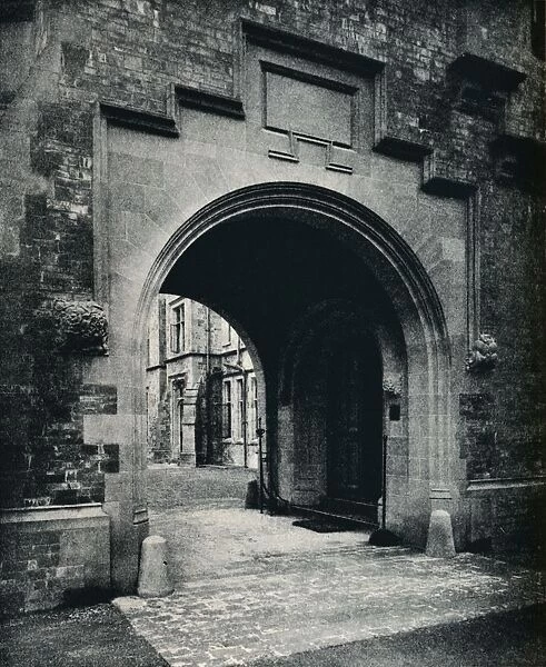 Grizedale Hall, Lancashire: Archway in Tower to Porte-Cochere, c1911