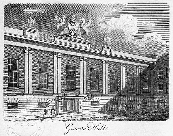 Grocers Hall, City of London, 1811. Artist: Sands