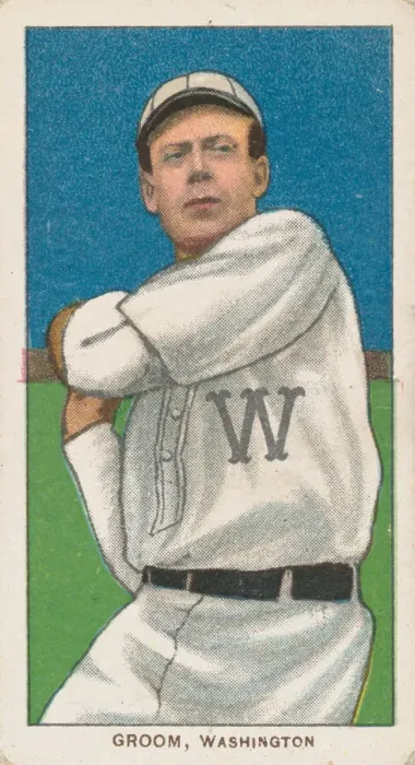 Framed Print : Groom, Washington, American League, from the White Border series (T206) for the America Framed Print : Groom, Washington, American League, from the White Border series (T206) for the America