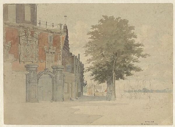 The Groothoofdspoort in Dordrecht, 1841-1911. Creator: Willem de Haas Hemken