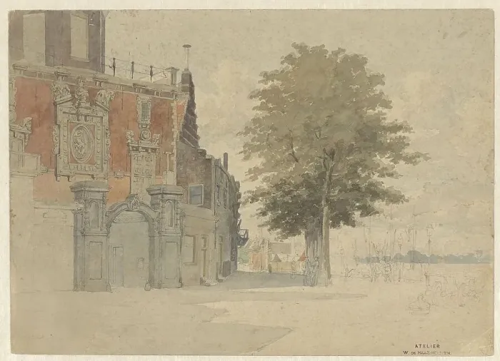 Framed Print : The Groothoofdspoort in Dordrecht, 1841-1911. Creator: Willem de Haas Hemken Framed Print : The Groothoofdspoort in Dordrecht, 1841-1911. Creator: Willem de Haas Hemken