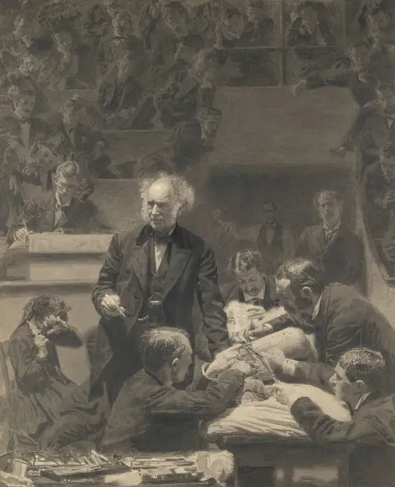 Framed Print : Gross Clinic, 1875-76. Creator: Thomas Eakins Framed Print : Gross Clinic, 1875-76. Creator: Thomas Eakins