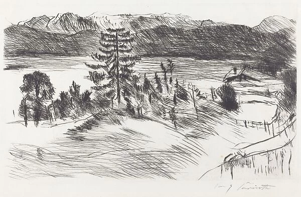 Grosse Walchenseelandschaft (Large Walchensee Landscape), 1923. Creator: Lovis Corinth
