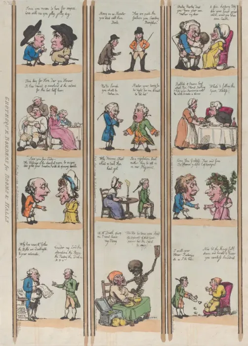 Framed Print : Grotesque Borders for Rooms & Halls, Plate 15, 1799. 1799 Framed Print : Grotesque Borders for Rooms & Halls, Plate 15, 1799. 1799
