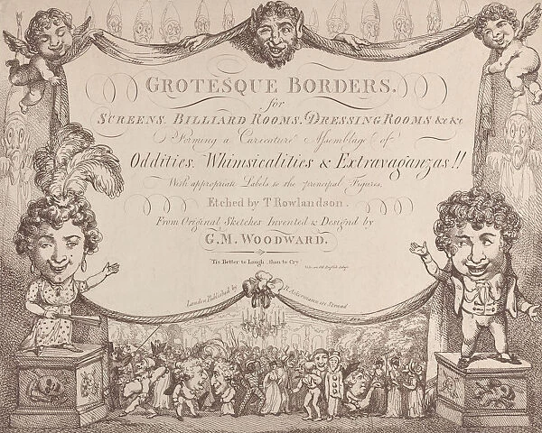 Grotesque Borders for Screens, Billiard Rooms, Dressing Rooms, &c &c, 1799-1800