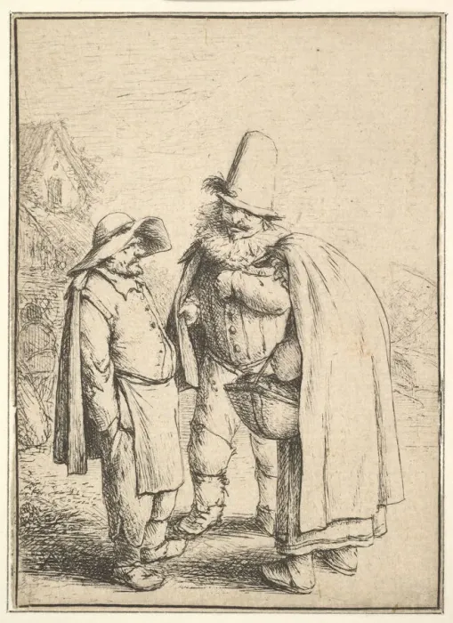 Framed Print : Grotesque Figures, 1610-85. Creator: Adriaen van Ostade Framed Print : Grotesque Figures, 1610-85. Creator: Adriaen van Ostade