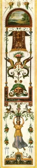 Framed Print : Grotesque paintings from the Vatican loggias, Rome, Italy, (1928). Creator: Unknown Framed Print : Grotesque paintings from the Vatican loggias, Rome, Italy, (1928). Creator: Unknown