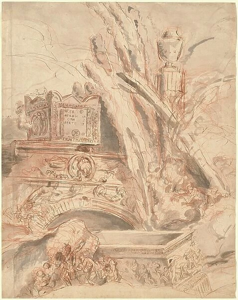 Grottesco with the Tomb of Nero, 1747. Creator: Giovanni Battista Piranesi