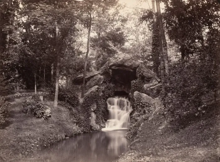 Framed Print : Grotto in the Bois de Boulogne, 1858-1860. Creator: Charles Marville Framed Print : Grotto in the Bois de Boulogne, 1858-1860. Creator: Charles Marville