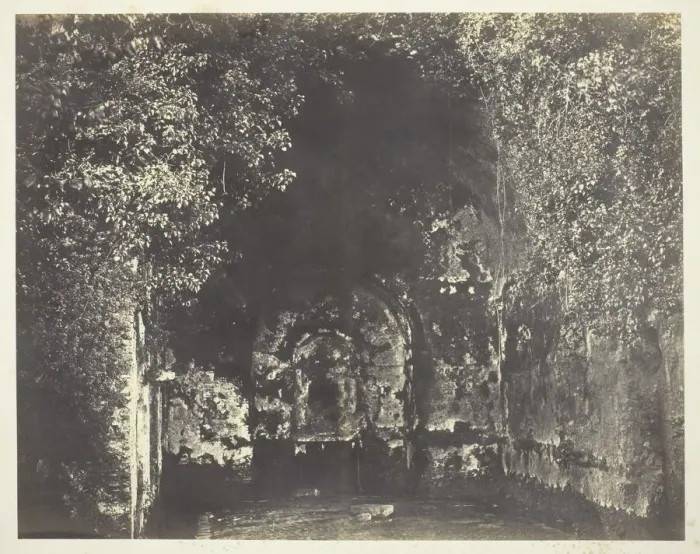 Framed Print : The Grotto of Egeria, Rome, c. 1858. Creator: Robert MacPherson Framed Print : The Grotto of Egeria, Rome, c. 1858. Creator: Robert MacPherson