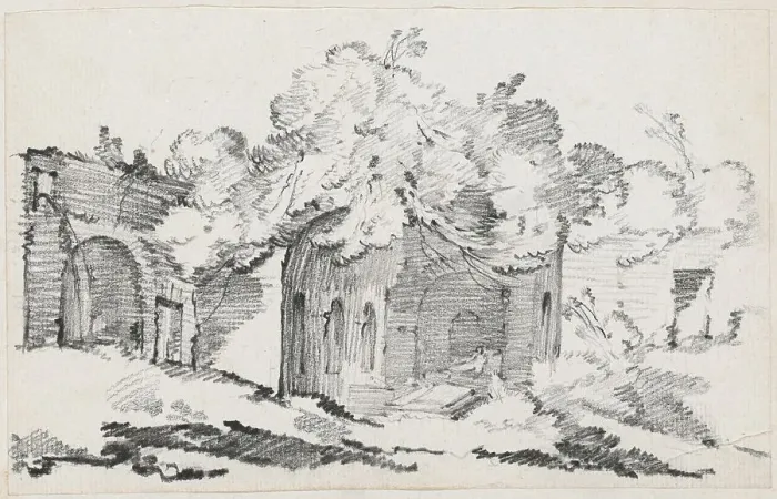 Framed Print : The Grotto of the Nymph Egeria, 1744 / 1750. Creator: Joseph-Marie Vien the Elder Framed Print : The Grotto of the Nymph Egeria, 1744 / 1750. Creator: Joseph-Marie Vien the Elder