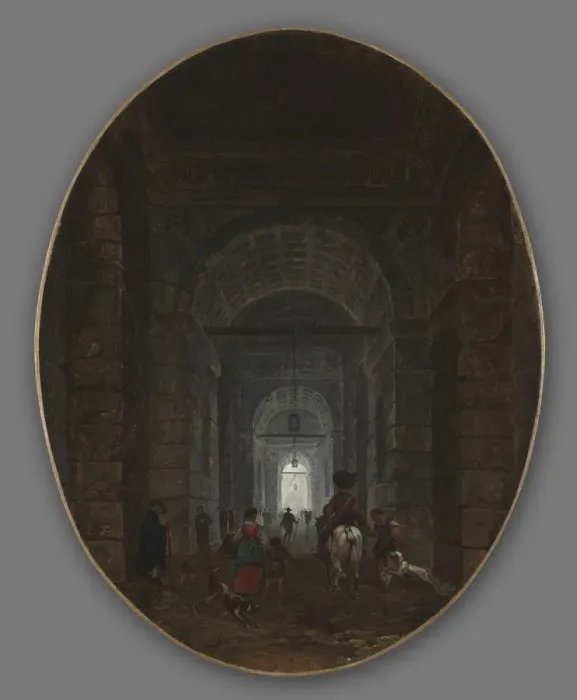 Framed Print : The Grotto of Posillipo, c. 1769. Creator: Hubert Robert (French, 1733-1808) Framed Print : The Grotto of Posillipo, c. 1769. Creator: Hubert Robert (French, 1733-1808)