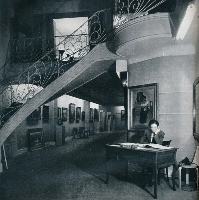 Framed Print : The ground floor gallery of the American-British Art Center, c1941 Framed Print : The ground floor gallery of the American-British Art Center, c1941