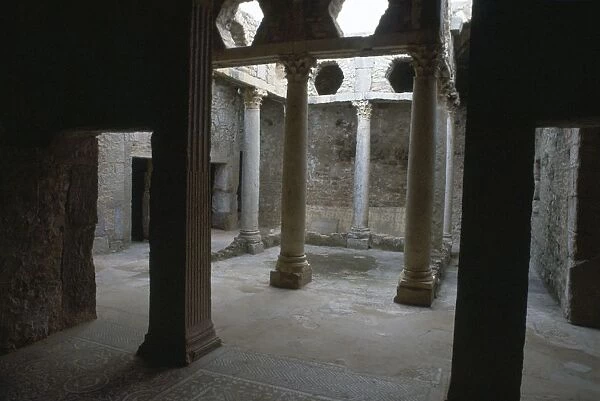 Below ground house in the Roman city of Bulla Regia, 2nd century