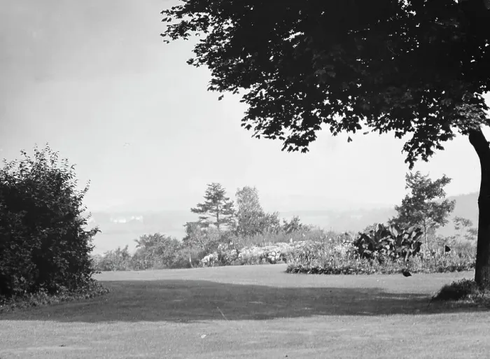 Framed Print : Grounds of the Baldrige estate, 1931 July 25. Creator: Arnold Genthe Framed Print : Grounds of the Baldrige estate, 1931 July 25. Creator: Arnold Genthe