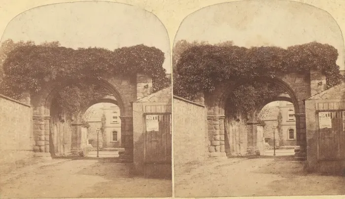 Framed Print : Group of 16 Early Stereograph Views of British Abbeys, 1850s-60s. Creator: Unknown Framed Print : Group of 16 Early Stereograph Views of British Abbeys, 1850s-60s. Creator: Unknown