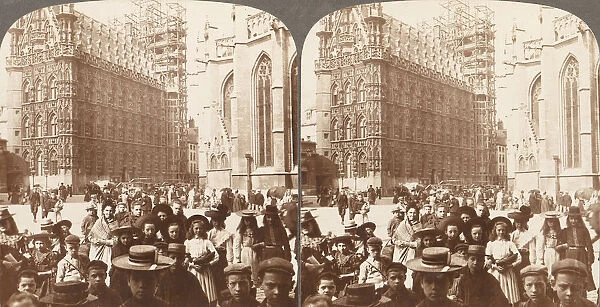 Group of 3 Stereograph Views of Belgium, 1890s-1910s. Creator: Bert Underwood
