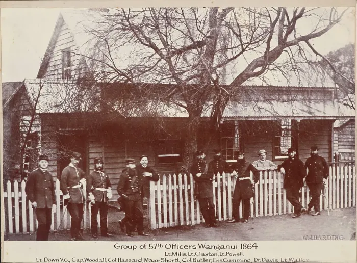 Framed Print : Group of 57th officers, Wanganui, c.1900. Creator: Unknown Framed Print : Group of 57th officers, Wanganui, c.1900. Creator: Unknown