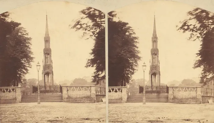 Framed Print : Group of 8 Early Stereograph Views of British Monuments, Memorials, and Tombs Framed Print : Group of 8 Early Stereograph Views of British Monuments, Memorials, and Tombs