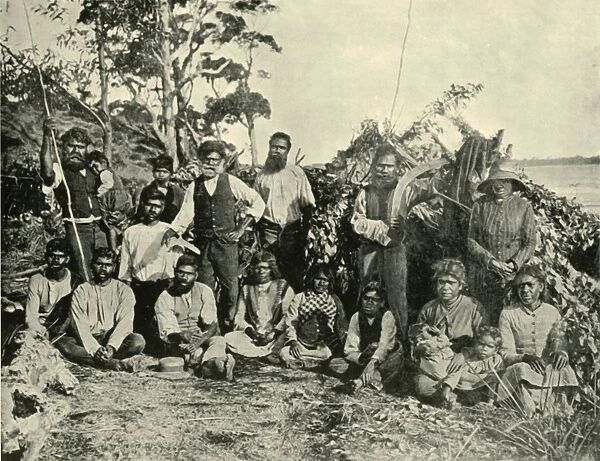 Group of Aboriginal People, Lake Tyers, Victoria, Australia, 1901. Creator: Unknown