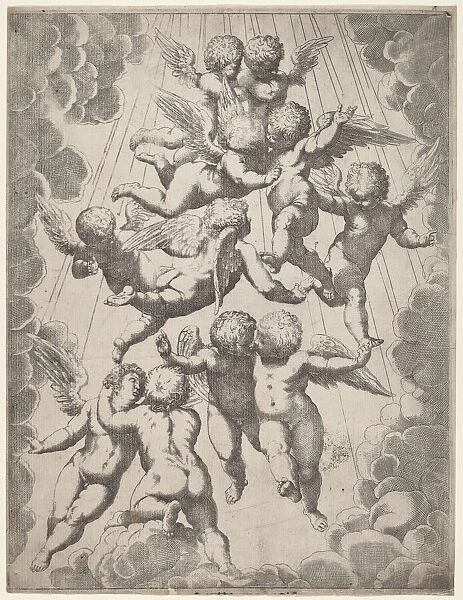 A Group of Angels in Glory, 1607. Creator: Unknown