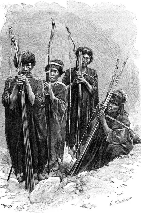 Framed Print : A group of Antis (Ashaninkas), Peru, 1895 Framed Print : A group of Antis (Ashaninkas), Peru, 1895