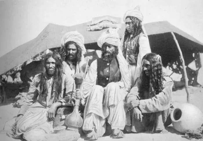 Framed Print : A group of Brahui of East Balochistan, 1902. Artist: F Bremner Framed Print : A group of Brahui of East Balochistan, 1902. Artist: F Bremner