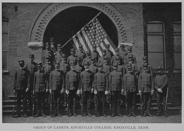 Framed Print : Group of cadets, Knoxville College, Knoxville, Tenn. 1902. Creator: Unknown Framed Print : Group of cadets, Knoxville College, Knoxville, Tenn. 1902. Creator: Unknown