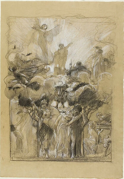 Group Composition from Fantasia Enchained, 1873 / 75. Creator: Adolf Hiremy-Hirschl