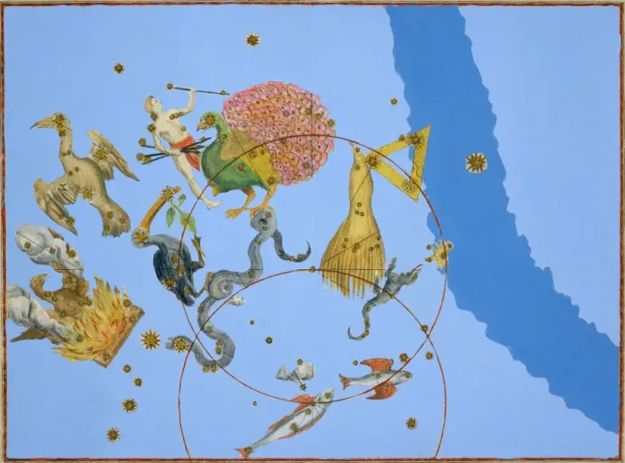 Framed Print : A group of Constellations, 1603. Artist: Alexander Mair Framed Print : A group of Constellations, 1603. Artist: Alexander Mair