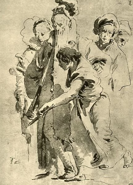 Group of Figures, mid 18th century, (1928). Artist: Giovanni Battista Tiepolo