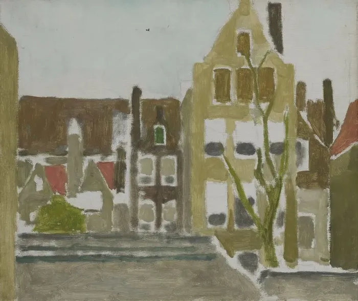 Framed Print : A Group of Houses, c.1880-c.1923. Creator: George Hendrik Breitner Framed Print : A Group of Houses, c.1880-c.1923. Creator: George Hendrik Breitner