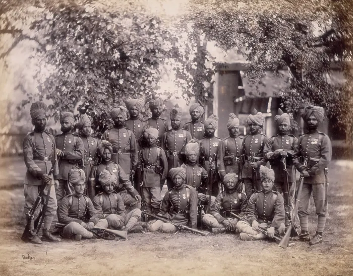 Framed Print : Group of infantry, Queen's Own Corps of Guides, c1880. Creator: John Burke. Group of infantry, Queen's Own Corps of Guides, c1880. Creator: John Burke Framed Print : Group of infantry, Queen's Own Corps of Guides, c1880. Creator: John Burke. Group of infantry, Queen's Own Corps of Guides, c1880. Creator: John Burke