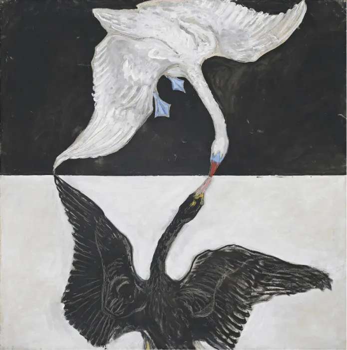 Framed Print : Group IX / SUW, No. 1, The Swan, No. 1, 1914-1915. Creator: Hilma af Klint (1862-1944) Framed Print : Group IX / SUW, No. 1, The Swan, No. 1, 1914-1915. Creator: Hilma af Klint (1862-1944)
