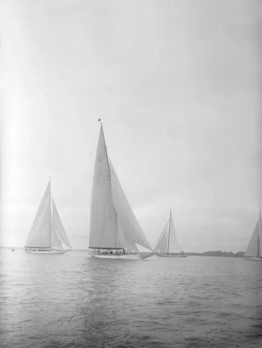 Framed Print : Group of J Class yachts, 1935. Creator: Kirk & Sons of Cowes Framed Print : Group of J Class yachts, 1935. Creator: Kirk & Sons of Cowes