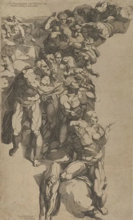 Framed Print : Group from Last Judgment, St. Bartholomew, St. Peter, and other Apostles, 16th century Framed Print : Group from Last Judgment, St. Bartholomew, St. Peter, and other Apostles, 16th century