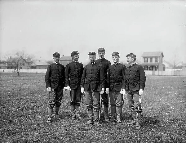 Group of Marine officers, between 1890 and 1901. Creator: Unknown