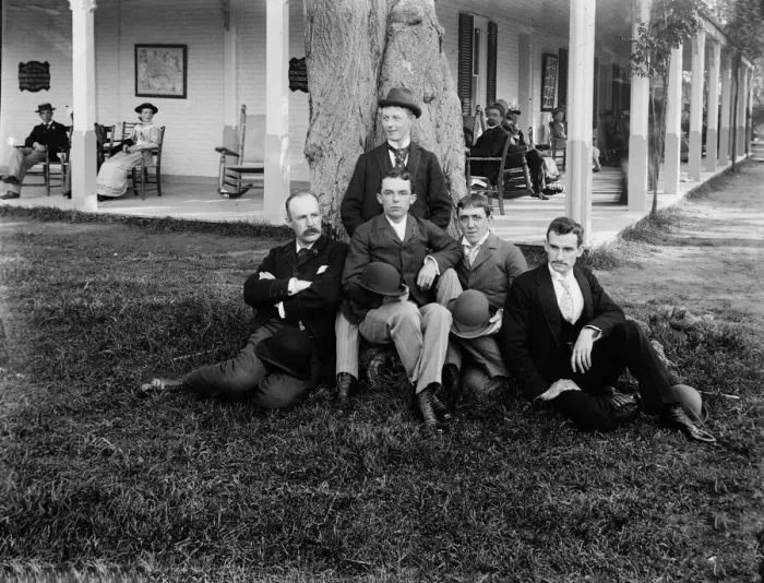 Framed Print : Group - Marshall Hall, Maryland, 1893. Creator: William Cruikshank Framed Print : Group - Marshall Hall, Maryland, 1893. Creator: William Cruikshank