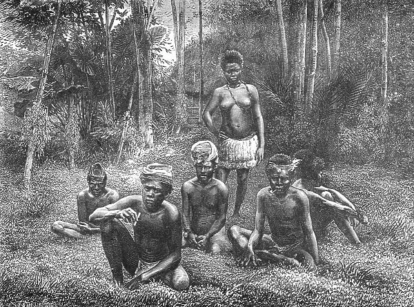 Group of Natives of New Caledonia; Some Account of New Caledonia, 1875. Creator: Unknown